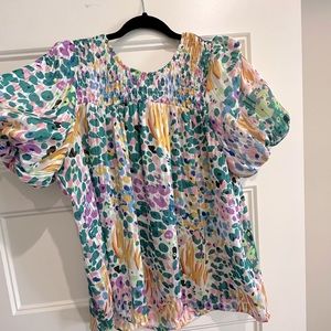 Womens short sleeve blouse.